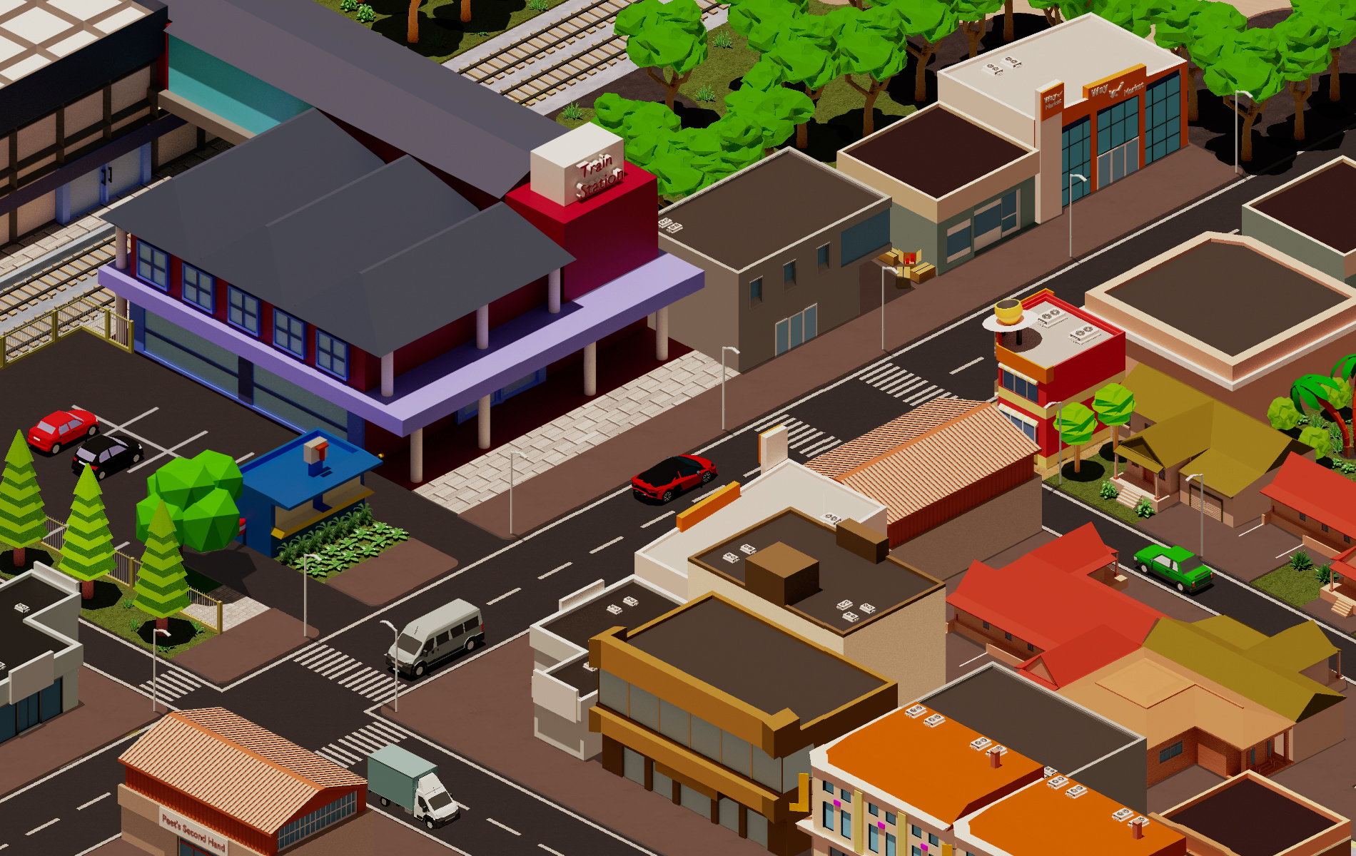 Atmospheric city concept art for Pity Please