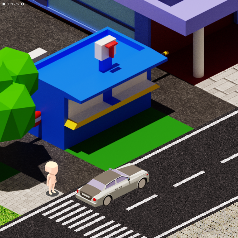 Urban high-rise buildings and roads