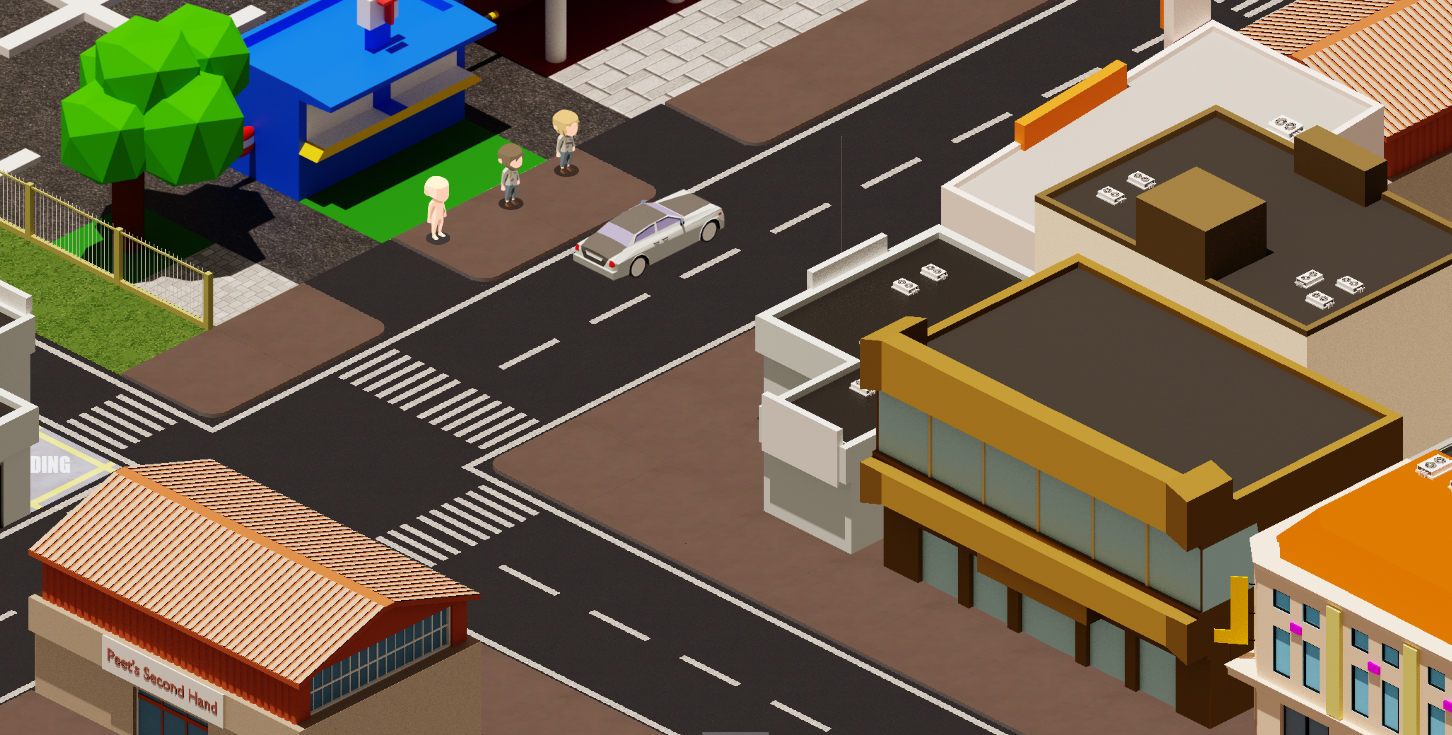 Autonomous AI Bot exploring Blessland streets
